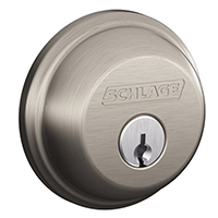 Schlage Deadbolt 1cyl Stn-nkl