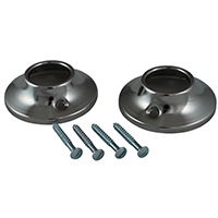 Pp Shower Rod Flange 1" Chrm