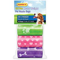 Bag Dog Waste Refill 45ct/3rll