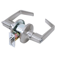 Tell Lever Lockset Stn-chrm