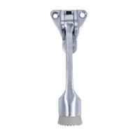 Door Holder 4" Alum/rbbr