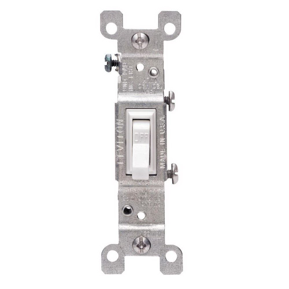 Toggle Switch Grnd Mlt Wht 10pk