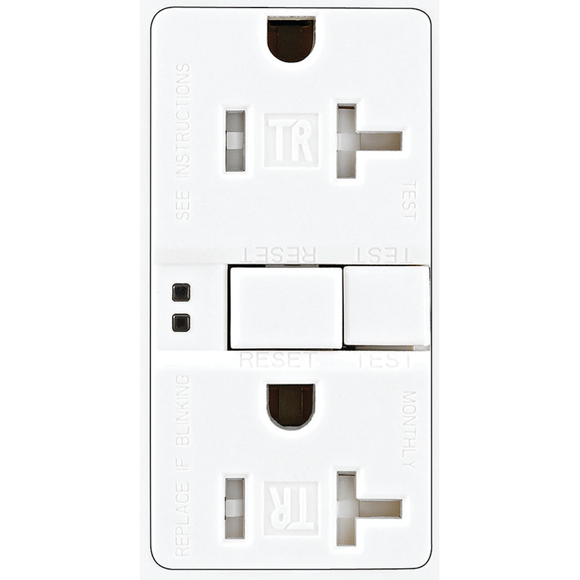Gfci Receptacle Slf-tst 20a Wht