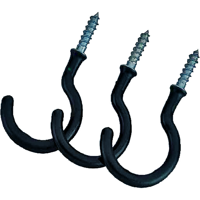 Ls Storage Hooks Vinyl Coatd Blk