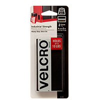 Velcro 2"x4"ind Str Blk