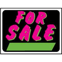 Sign For Sale Fluorescent Plstc