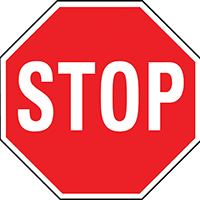 Sign Stop 18"