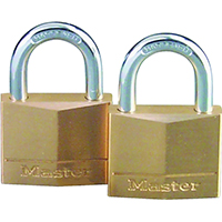 Masterlock Brass 1-9/16" 2pk