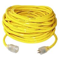 Yj Ext Cord 12/3 100' Yllw