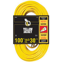 Yj Ext Cord 14/3 100' Yllw