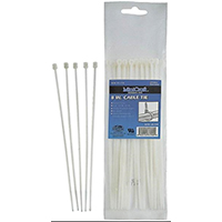 Ps Cable Tie 8" 40# 25pc Clr