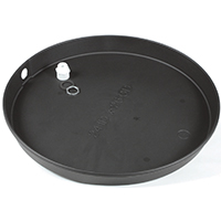 Wtr Htr Drain Pan 22" Plastc Blk