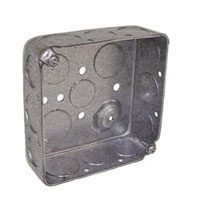 Sqr Stl Outlet Box 4"x1.5"