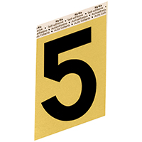 3.5" Alum Blk-on-gold House #5