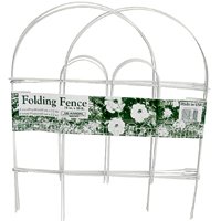 Glamos Wire Garden Fences Wht