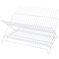 Dish Rack Folding Wht
