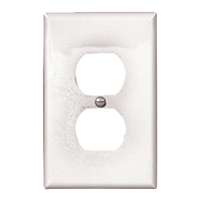 Wallplate Unbreak Duplx 1g Wht