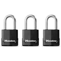 Masterlock Magnum Stl Blk 3pk