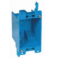 Outlet Box 1g Pvc Blue