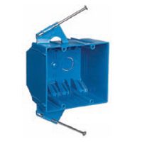 Outlet Box Cap Nail Pvc 2g Blue