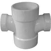 Tee Dbl 3"x3"x2"x2" Red Dwv