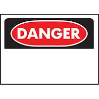 Sign Danger (blank)