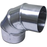 Duct Alum Adjustable Elbow 4"