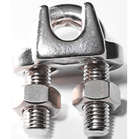 Baron Cable Clamp 3/16" Ss