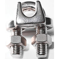 Cable Clamp 1/4" Ss