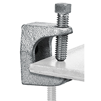 Strut Clamp Mal Iron Beam 3/8"