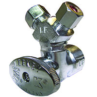 Pp Stop Valve 1/2"x3/8"x1/4"