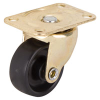 Swivel Caster Whl 1-1/4" Blk