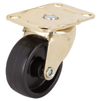 Plate Caster Blk/brs 1-5/8"
