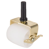 Bed Roller W/brake Wht 2-1/4"