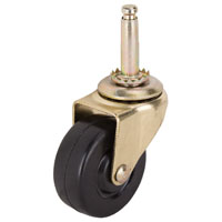 Stem Caster Rbr/brs 2"
