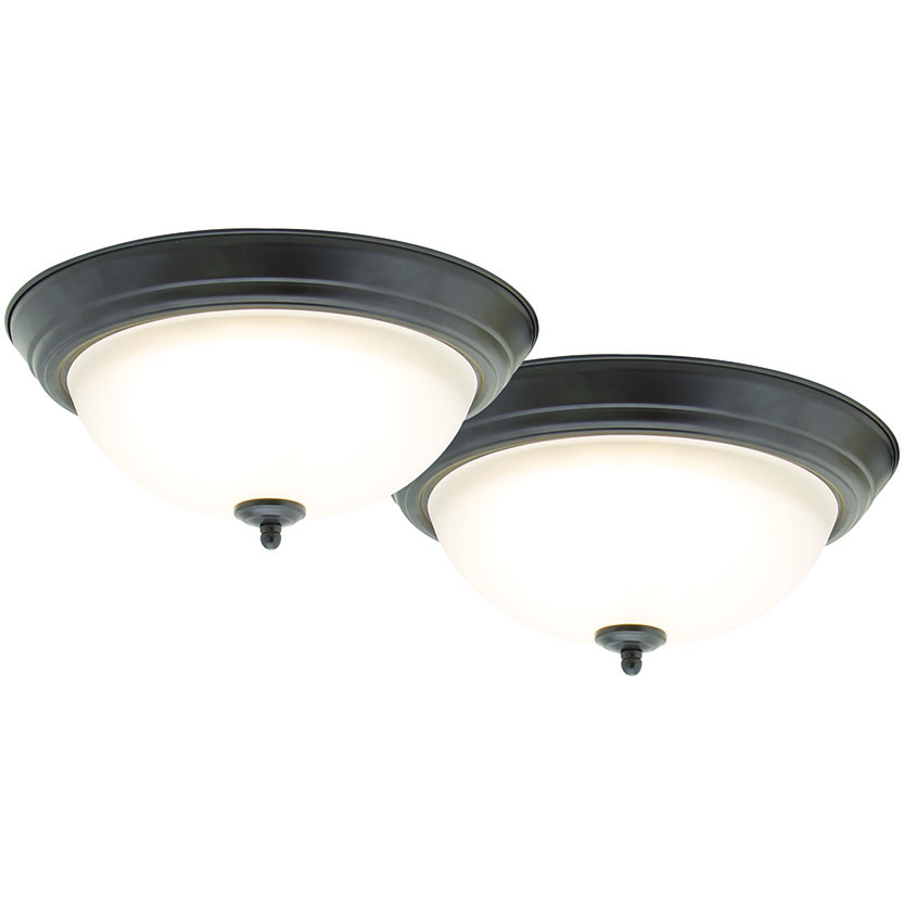 Ceiling Light Led 13" Brz 2pk