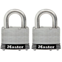 Masterlock 2" Keyed-alike Ss 2pk