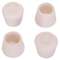 Ps White Rubber Leg Tip 3/4"