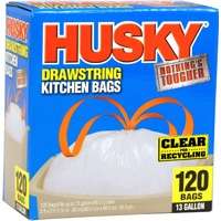 Husky Trash Bags Clr 13gl 120ct