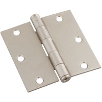 Nh V512 Door Hinge 3.5" Stn-nikl