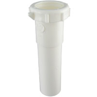 Pp Ext Tube 1.5"x6"slip Wht
