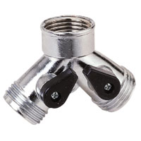Ls "y" Hose Connect Shut-off Mtl