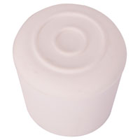 Furn Rbbr Leg Tip 1-1/8"  Wht