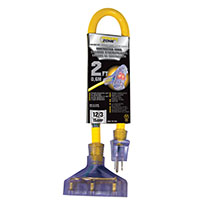 Pz Contractor Cord 12awg 2' Yllw