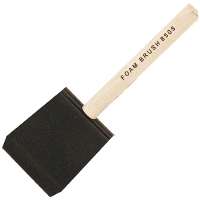 2" Foam Brush Wood Handle