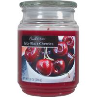 Cl Jar Candle Blk-cherries 18oz
