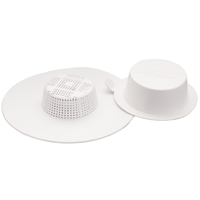 Pp Strainer Guard Plastc Wht
