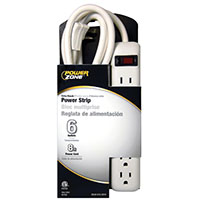 Pz Strip Safty Cord 6-out 8' Wht