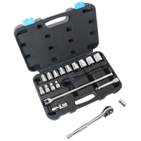 Socket Metric Set 19pc 1/2"dr