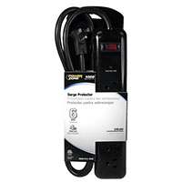Strip Surge 6-out 1000j 4' Blk